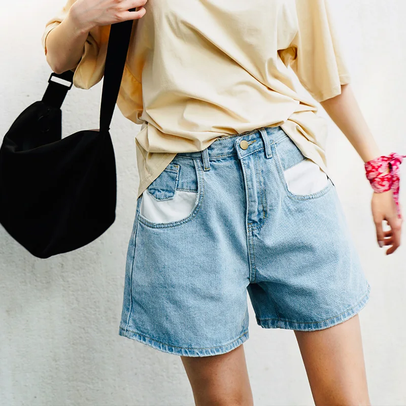 

Hyuna came up with the same denim shorts for women loose new summer 2019 slim look with a lady's a-line denim shorts 691023
