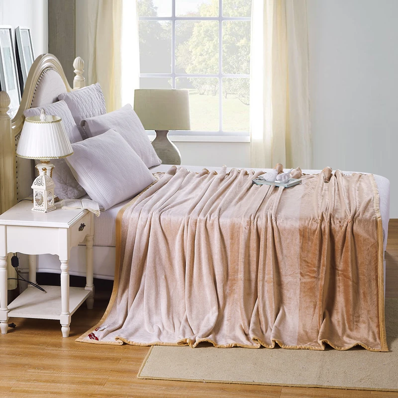 

Stylish Camel Color Gradient Berber Fleece Blanket Super Soft Fleece Thickening Blanket Bed Sheet Flannel Blankets Christmas