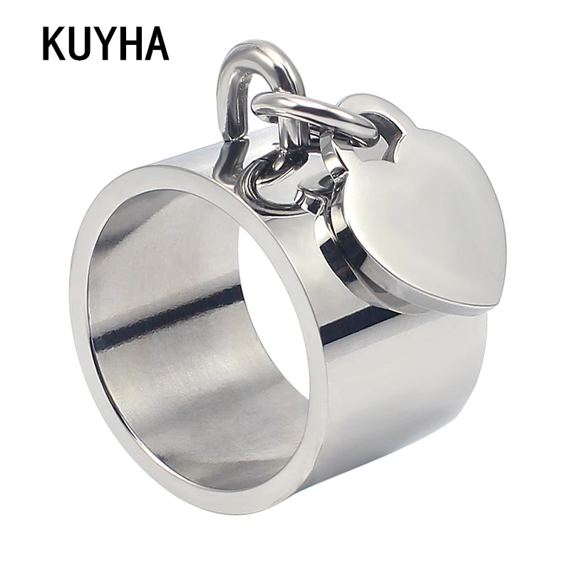 

Silver Heart Rings For Women Personal Custom Design Jewelry Best Gifts Accessories High Quality