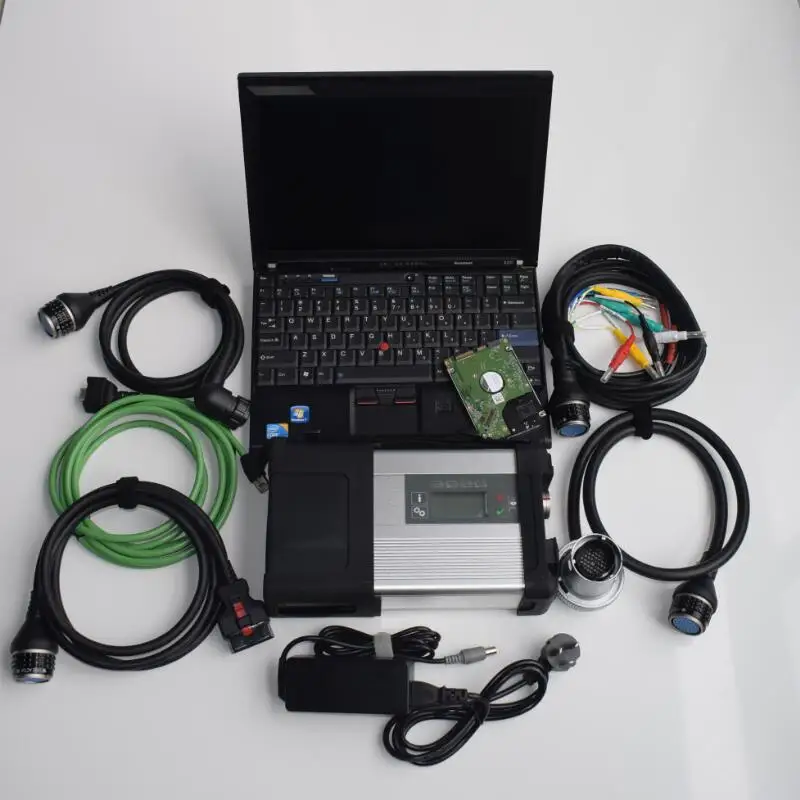 Новый компактный 5 с программным обеспечением star c5 hdd 320 ГБ с ThinkPad X201t Tablet ноутбука 4G i7 инструменту диагностики 12 В 24 В готовая к применению