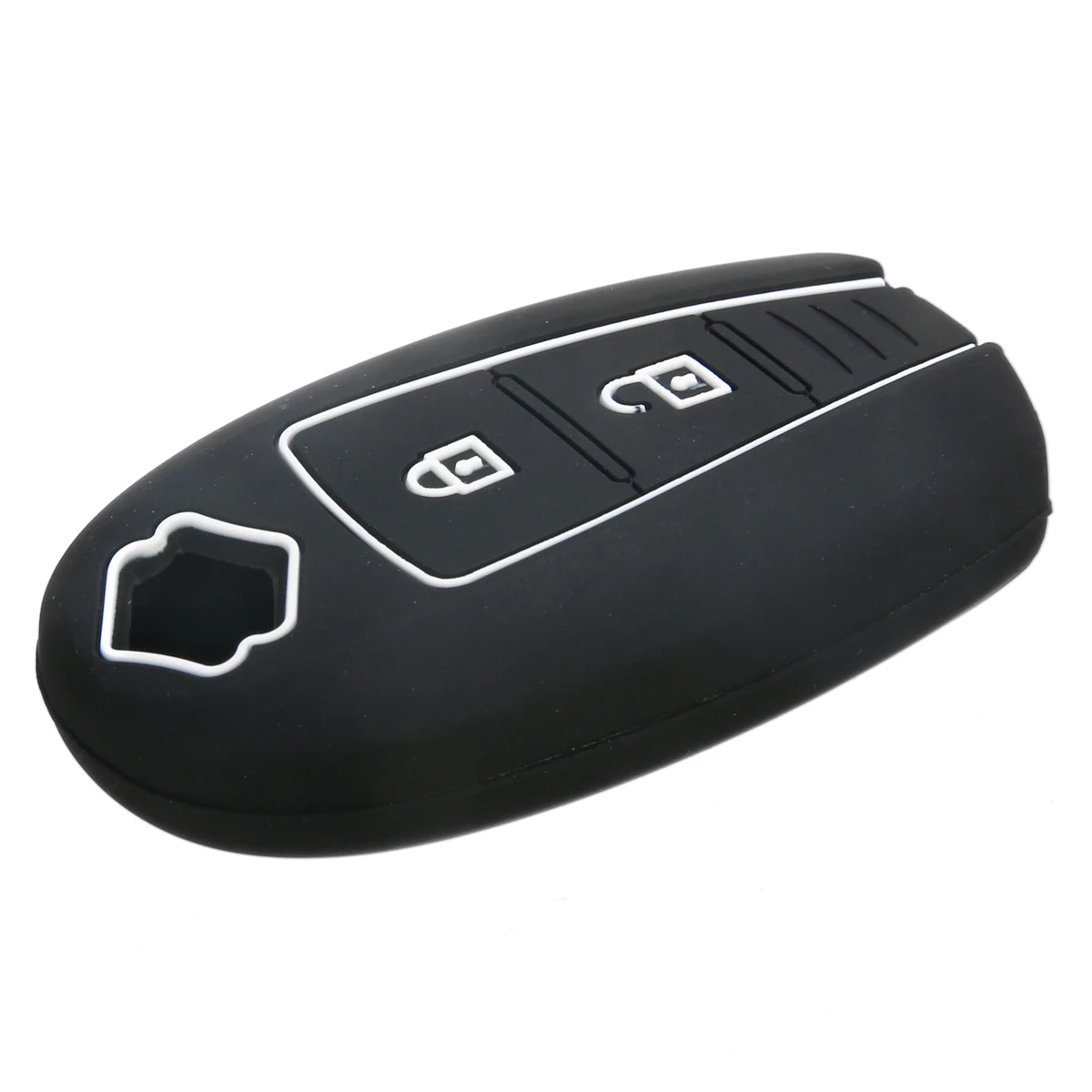 Mayitr 2 Button Silicone Key Cover Case Dedicated Replacement Car Key With Logo For Suzuki Vitara Swift Ignis Kizashi SX4 Baleno