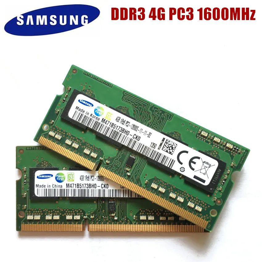 SAMSUNG 4G 1RX8 PC3 12800S DDR3 4 Гб 1600 МГц память для ноутбука 4G PC3 12800S 1600 МГц модуль для ноутбука SODIMM ram