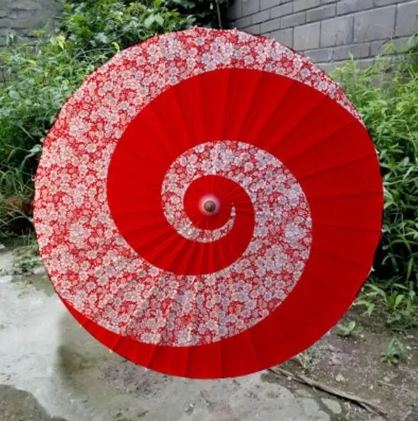Китайский Oilpaper зонтик дождь бумажный японский для женщин синий красный