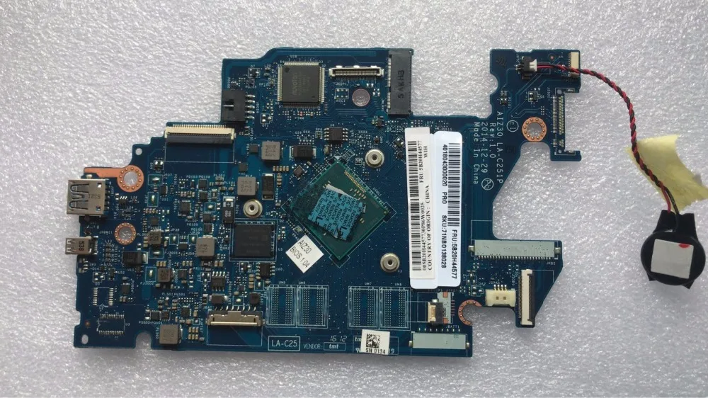 Abdo Lenovo S21E S21E-20 AIZ30 LA-C251P Laptop motherboard tablet motherboard CPU N2840 2G SSD 64G Test OK