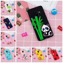 Мягкий чехол TPU для Coque samsung Galaxy S9 случае 3D силиконовые Panda Дельфин задняя крышка Чехлы для samsung S9 Чехлы для Galaxy S9