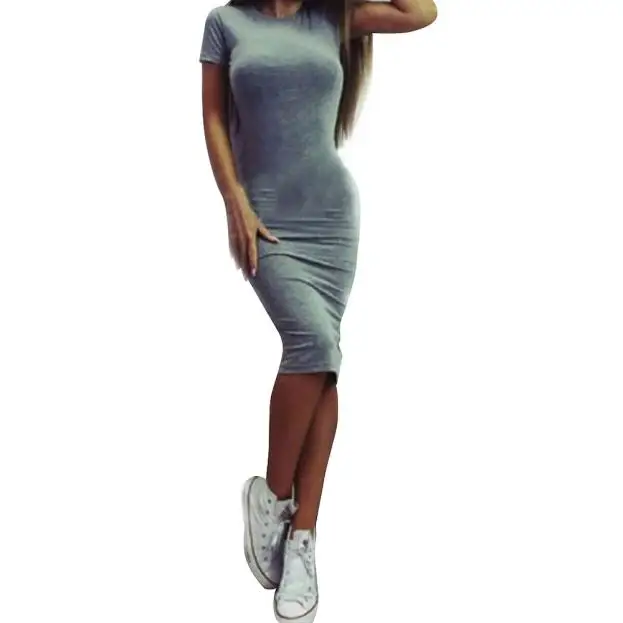 Однотонное платье в стиле хип-хоп с коротким рукавом; спортивные вечерние облегающие платья для ночного клуба; Новинка; Jupe moulante de soire; 40