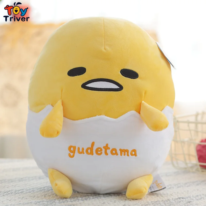 Yellow Gudetama Lazy Egg Yolk Brother плюшевая игрушка Triver Мягкая кукла для детей подарок на день рождения декор дома магазина Прямая