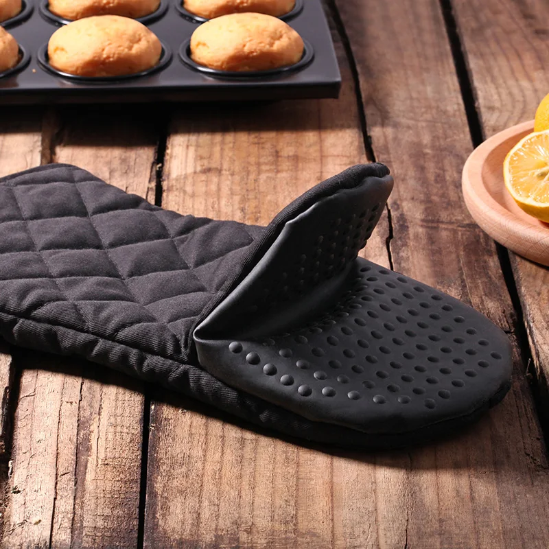 Kitchen Insulated Non-Slip Glove Thickening High Temperature Oven Cooking Microwave Mitt | Дом и сад