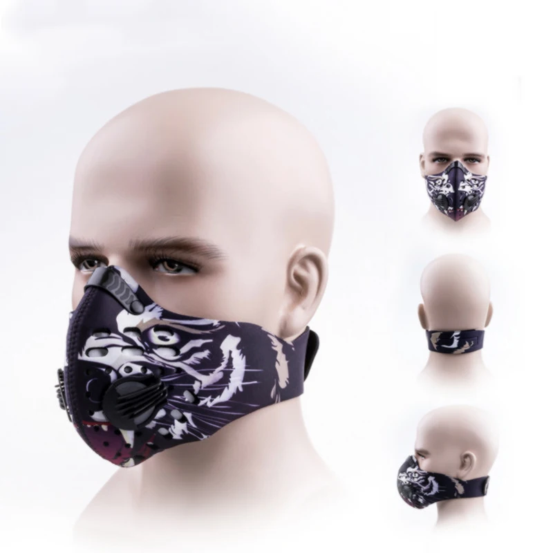 

new Dust mask Activated Carbon Dust-proof Cycling Facial Mask Anti-Pollution Bicycle Outdoor Bicycle Mask Shaping Face Shield