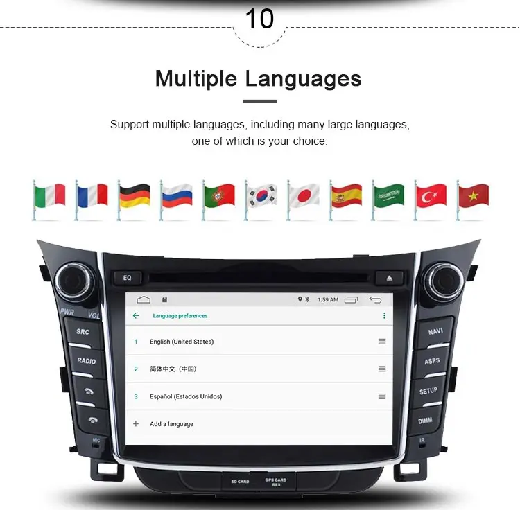 Excellent JDASTON Android 9.1 Car DVD Player For Hyundai I30 Elantra GT 2012-2017 Multimedia GPS Navigation 2 Din Car Radio Audio Stereo 11