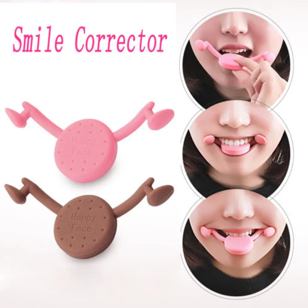 

Smile Corrector Improve mouth face-lift Happy Face Trainer Brown,Pink Sweet Smile Exercise Happy Face Smile Corrector Tool