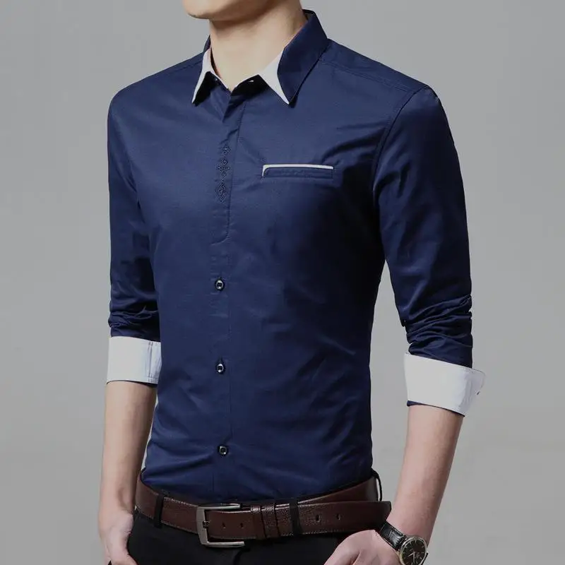 Navy blue Shirt for men Dresses Images 2022
