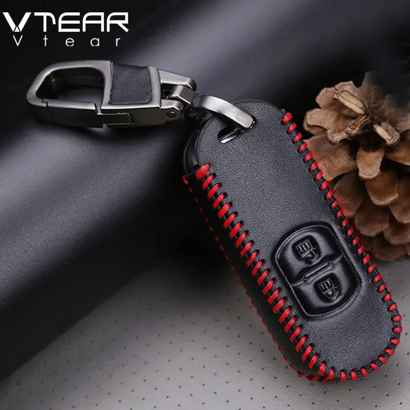 

Vtear for Mazda 2 3 5 6 mx-5 cx-5 cx-3 cx-4 key case cover keychain ring cover interior car-styling decoration accessories part