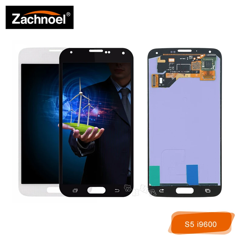 

Replacement Screen for Samsung Galaxy 4G S5 i9600 G900 G900M SM-G900 LCD Display with Touch Screen Digitizer Assembly