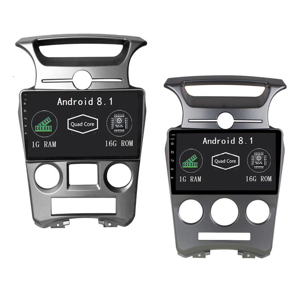 Discount Android 8.1 Car Radio GPS Unit Vehicle Navi for Kia Carens 2007-2011 Car Stereo Auto/Manual Multimedia Player Wifi Bluetooth 8
