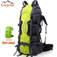 2017 Mochilas Unisex Mochilas mochila 70l Al Aire Libre Grande Volumen de Trekking Bolsa de Gimnasio de Deporte Que Acampa Táctico Molle Mochila Duradera