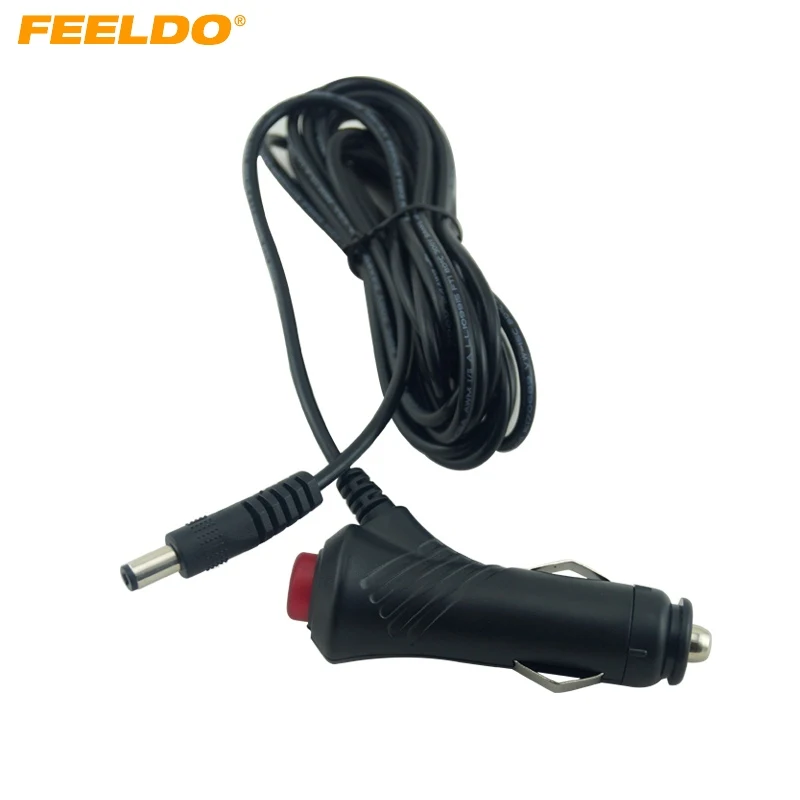 

FEELDO 10Set 12V/24V Car Cigarette Lighter Socket Plug Connector Adapter On/Off Switch With Cable #FD-2299
