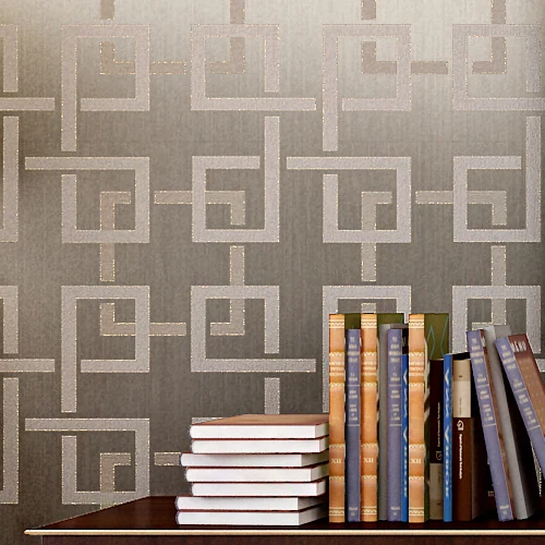 Glitter Wallpaper Plaid Flocking Non woven Modern Chinese Style ... Glitter Wallpaper Plaid Flocking Non woven Modern Chinese Style ...