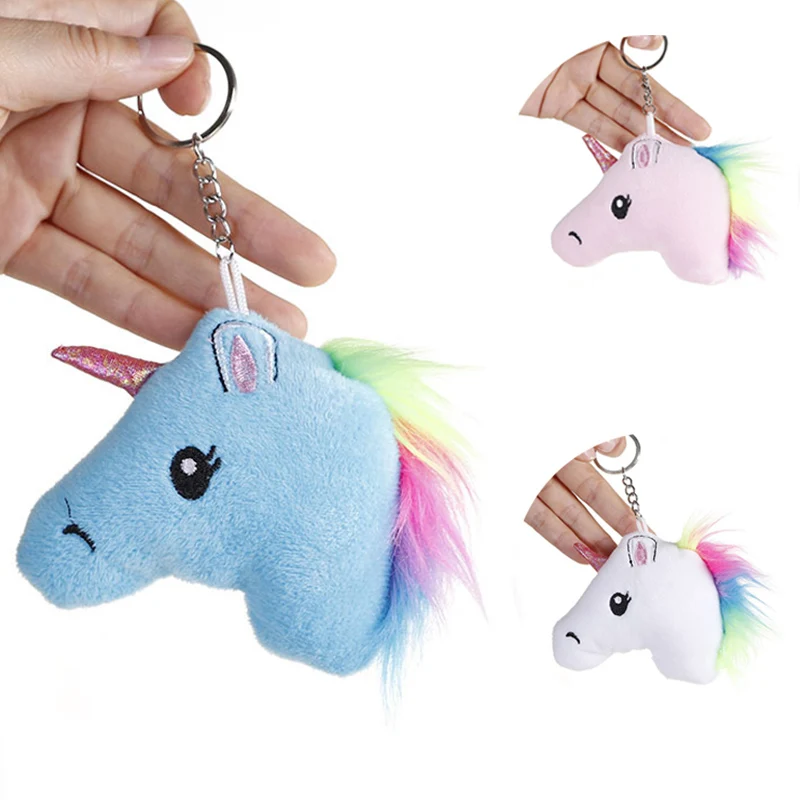 Mini Plush Unicorn Kids Toys Stuffed Animal Doll Toys Unicorn Keyrings Unicornio Peluche Girls Bag Hang Pendant Wedding Doll