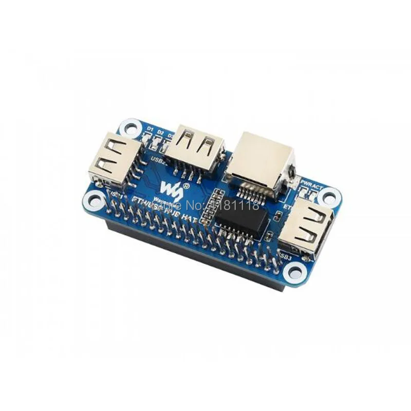 Raspberry pi Zero w wh Ethernet Hub Hub Usb 1x Rj45 3x Usb - Imagem 2