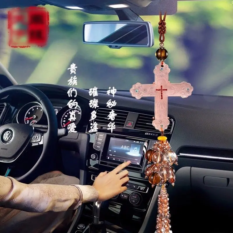 The Cross of Christ Car Pendant Hanging Ornament Car Interior Decor Accessories