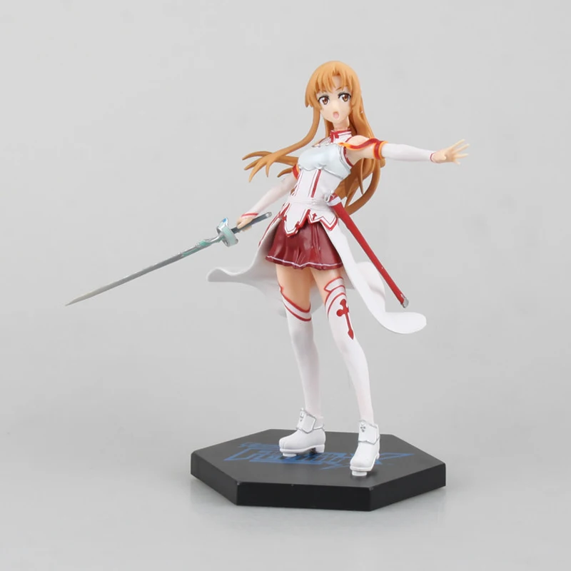 

18cm Anime Sword Art Online S.A.O Fighting Climax Asuna PVC Action Figure Collectible Model Toy Christmas Gifts With Box