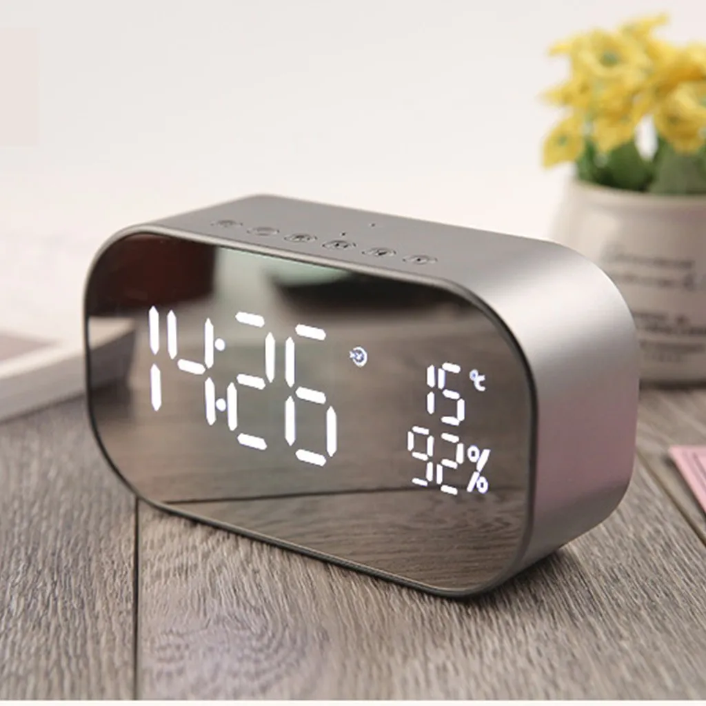 Вибрации Динамик yAyusi S2 двойной Динамик Зеркало Bluetooth Динамик Поддержка Часы с радиоприемником дропшиппинг