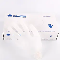 50 шт. Professional одноразовые перчатка с тату резиновая 3 Размеры пальцы перчатки для перманентного макияж микроволокна бровей/губ интимные