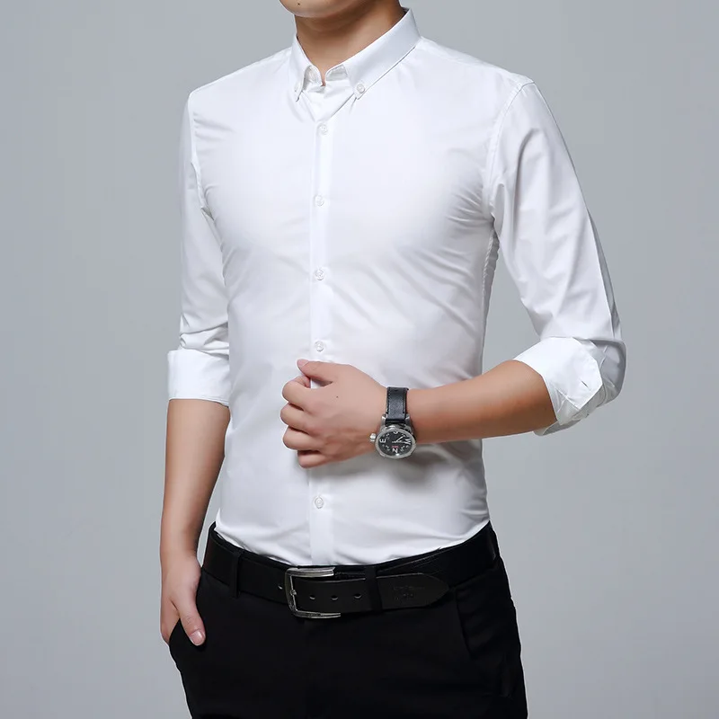 83027 Oxford Shirts Good Quality Brand New Business Mens Long Sleeved