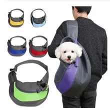 Переноска для щенков на открытом воздухе, дорожная сумка, сетчатая дышащая сумка на одно плечо, сумка для переноски, переносная сумка для домашних животных