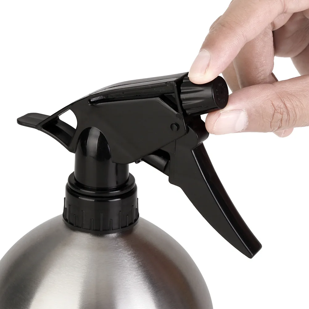 1pc 500ml Stainless steel watering can small spherical spray pot corrosion resistant