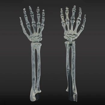 

3pcs Set Halloween Skeleton Skulls Arm Horror Buried For Home Garden Yard Lawn Decoration 66CY