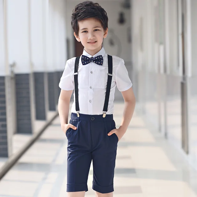 4PCS New kids boy clothes sets boys Summer clothes cotton toddler boy clothing student party