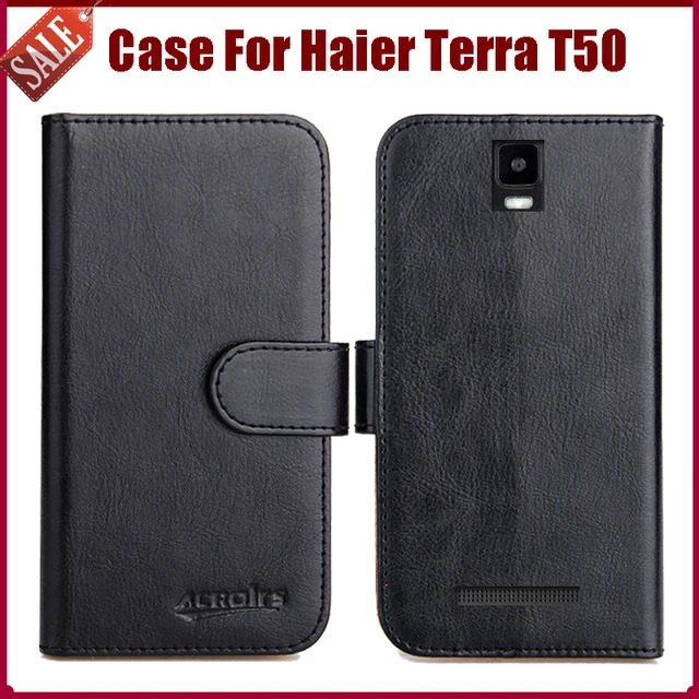 Cheap Hot Sale! Haier Terra T50 Case 6 Colors High Quality Flip Leather Protective Phone Cover For Haier Terra T50 Case