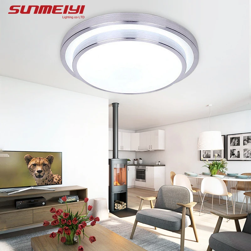 Сумасшедшая! двойной алюминиевый светодиодный потолочный светильник AC85~ 265 В, лампы для спальни, кухни, кабинета, фойе, светильник
