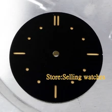 Parnis 38,9 мм без логотипа черный сэндвич стерильный циферблат fit ETA 6497 6498 часы