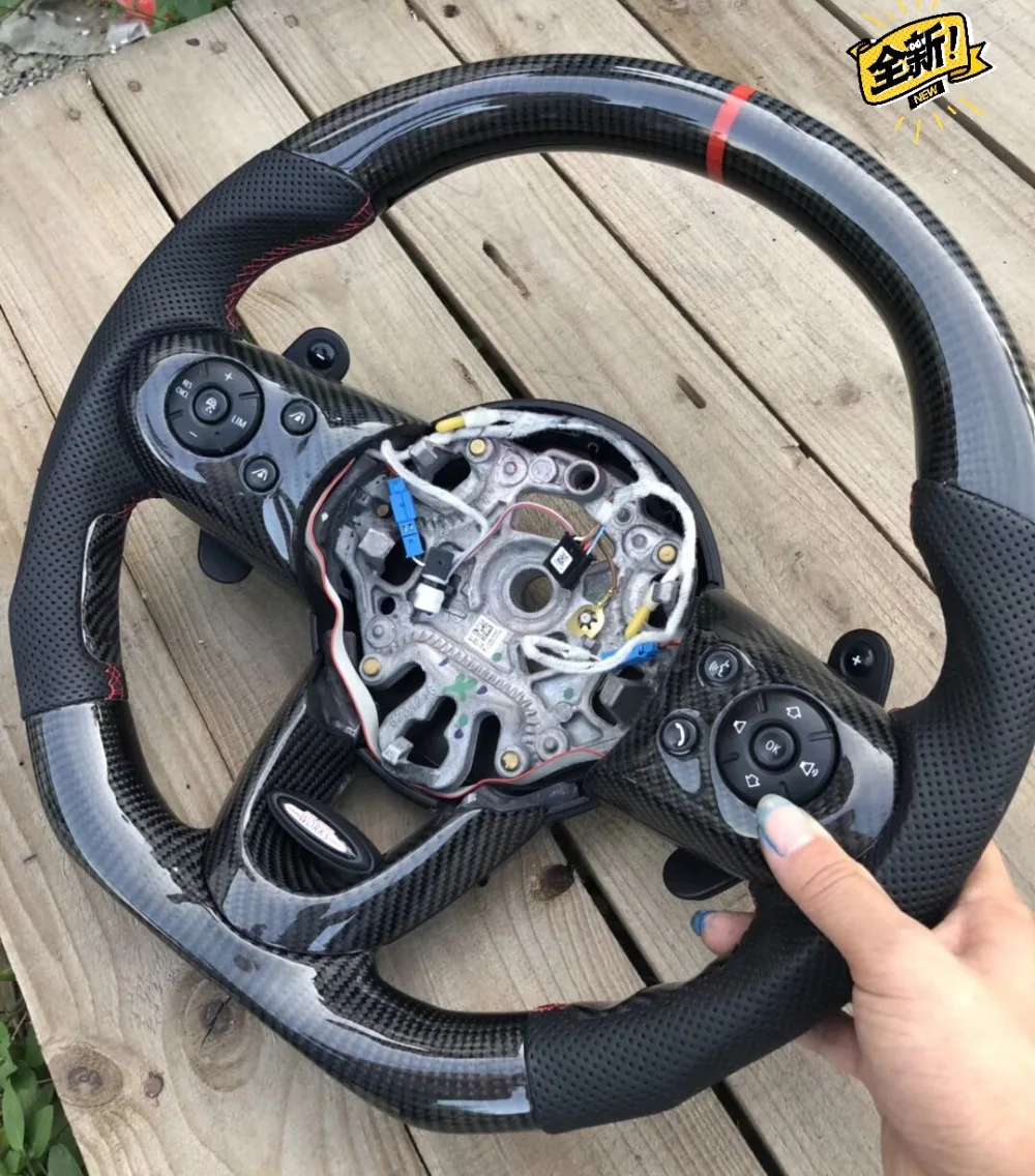 

Carbon Fiber Face-Lifting Leather Steering Wheel for BMW MINI Cooper