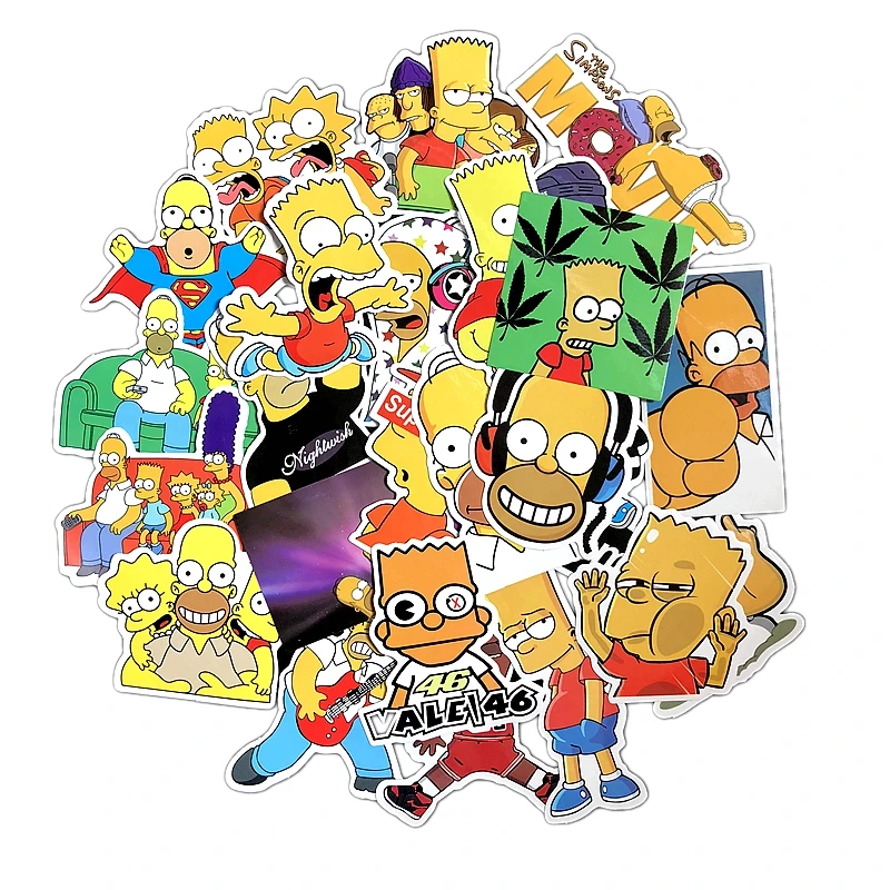 25-Pcs-Simpson-Cartoon-Waterproof-Stickers-For-Laptop-Car-Styling-Phone-Luggage-Bike-Motorcycle-Wall-Decal (1)