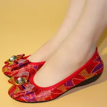 Итальянские модные дизайнерские туфли с блестящими кристаллами; кожаные туфли на плоской подошве; Женская Удобная обувь с резиновой подошвой; свадебные туфли-лодочки в африканском стиле