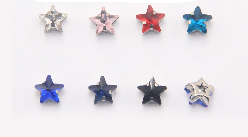 20 шт./партия стразы со звездами из хрустального стекла 10 мм|sew-on rhinestones|rhinestone with