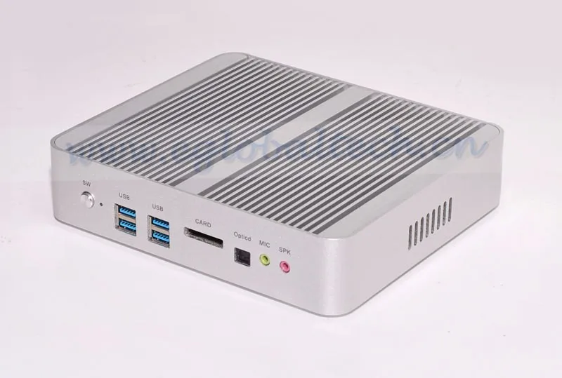 Процессор EGlobal fanless HTPC Windows10 Classis Мини ПК i7 5500U 5550 uwith Barebone I7 Двухъядерный Intel HD двойной Lan Графика 5500