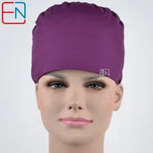 Hennar brand Unisex Medical surgical dentist caps/hats Pet doctor cap/hats scrub caps in purple 100% cotton