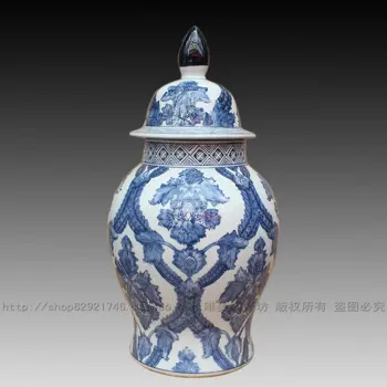 

Jingdezhen ceramic blue and white porcelain vase jar storage tank porcelain decoration