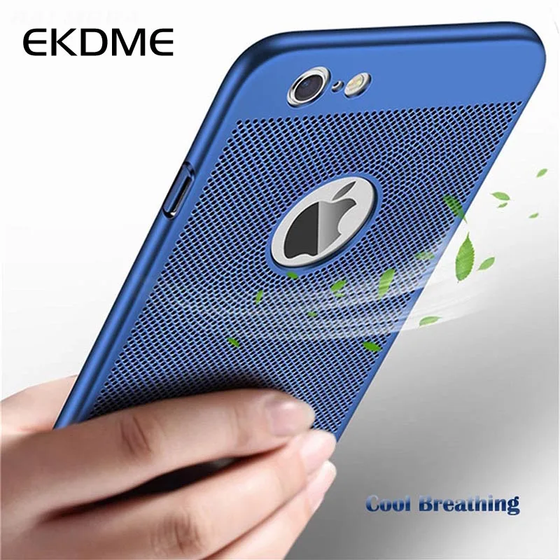 

Hollow Heat Dissipation Case For iPhone XS MAX XR 7 8 Plus 6 6S Plus 5 5S SE Hard PC Phone Shockproof Non-slip Ultra Slim Coque