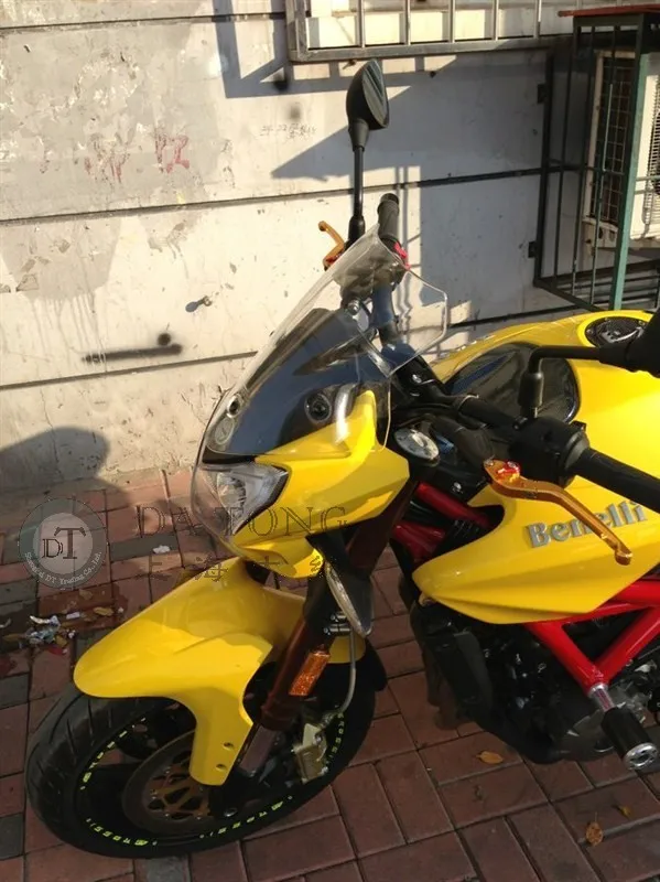Прозрачное стекло на лобовое с винтами для Honda GW250 Wuyang Suzuki QJ Lifan KP запасные части