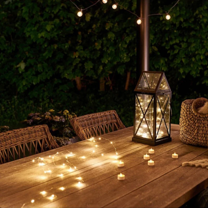 Best Chance for  Outdoor 20M 200 LED Solar Strip Light Garden Copper Wire Light String Fairy Outdoor Solar Powered C