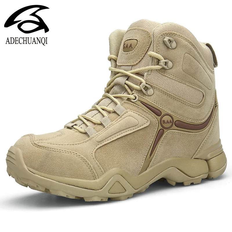 

Men Desert Military Tactical Boots Army Outdoor Hiking Boot Fashion Casual Shoes Waterproof Work Combat Ankle Boots Shoes Men