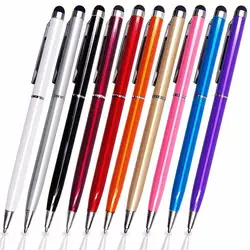 Универсальная ручка с сенсорным экраном Встроенная шариковая ручка 2 в 1 для всех смартфонов Tablet PC шариковая металлическая ручка