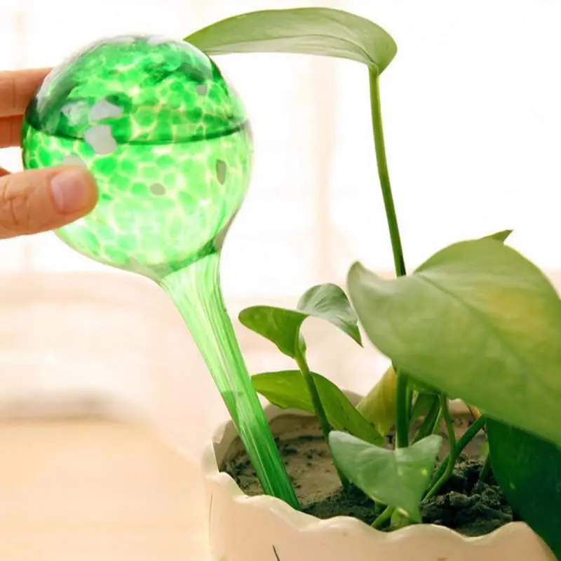 3 Colors Practical Automatic Control Plant Watering Equipment Glass