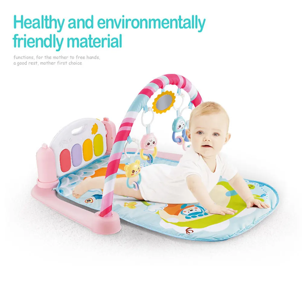 Esteira do Jogo do Bebê Quadro de Fitness Pedal do Piano Brinquedo para Recém-nascidos Musculação Música Tapete Cobertor Ginásio Atividade Pontapé Jogar Lay Sentar Bebês 2 Esteira do Jogo do bebê Quadro de